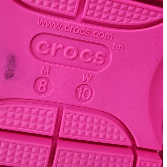 Crocs x Barbie the Movie Mega Crush Clog Womens 10 Mens 8 Pink Platform *READ - Picture 10 of 12